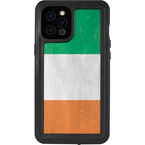 Ireland Flag Distressed iPhone 12 Pro Max Waterproof Case
