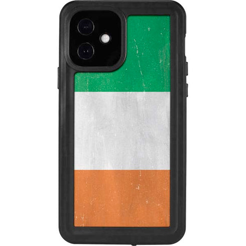 Ireland Flag Distressed iPhone 12 Waterproof Case