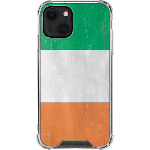 Ireland Flag Distressed iPhone 13 Mini Clear Case