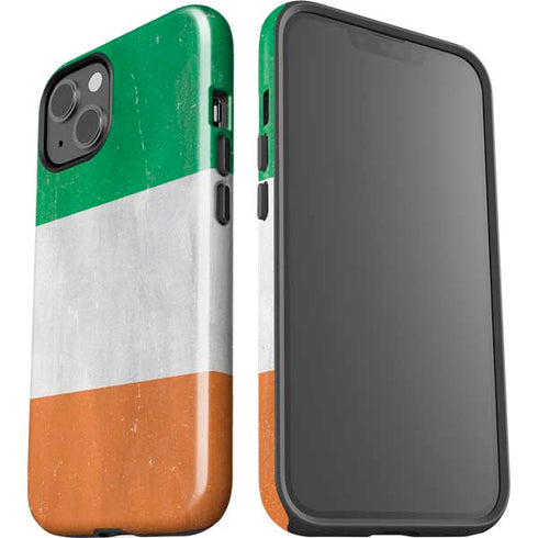 Ireland Flag Distressed iPhone 15 Plus Impact Case
