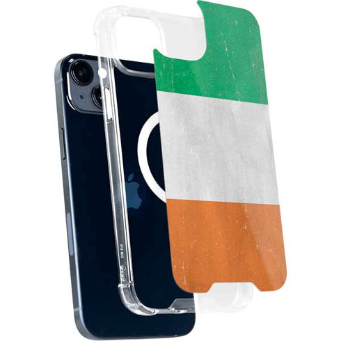 Ireland Flag Distressed iPhone 15 Plus MagSafe Case