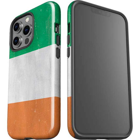 Ireland Flag Distressed iPhone 15 Pro Impact Case