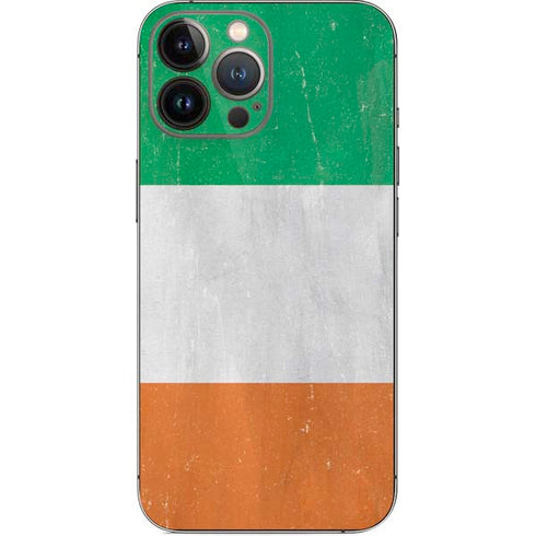 Ireland Flag Distressed iPhone 14 Pro Max Skin