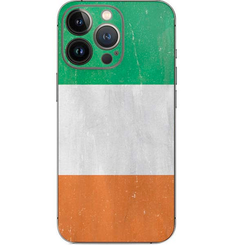 Ireland Flag Distressed iPhone 15 Pro Skin