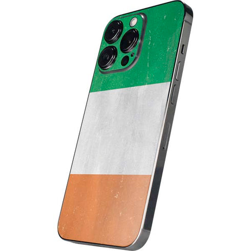 Ireland Flag Distressed iPhone 14 Pro Skin