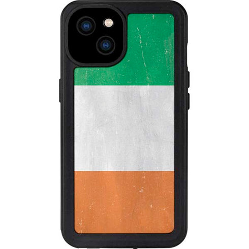 Ireland Flag Distressed iPhone 15 Plus Waterproof Case
