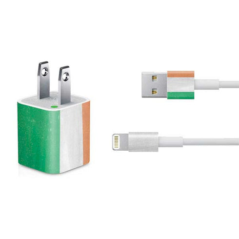 Ireland Flag Distressed iPhone Charger (5W USB) Skin