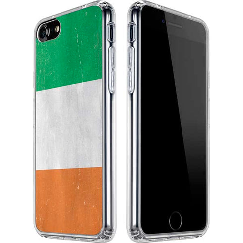 Ireland Flag Distressed iPhone SE (2nd & 3rd Gen) Clear Case