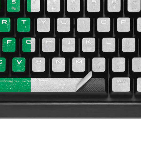 Ireland Flag Distressed K95 RGB PLATINUM Mechanical Gaming Keyboard Skin