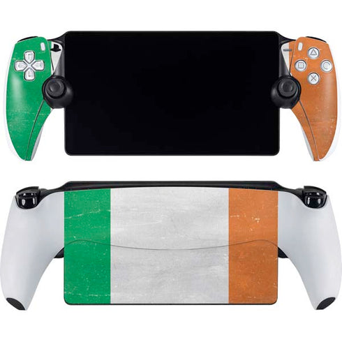 Ireland Flag Distressed PlayStation Portal Remote Player Skin