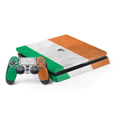 Ireland Flag Distressed PS4 Slim Bundle Skin