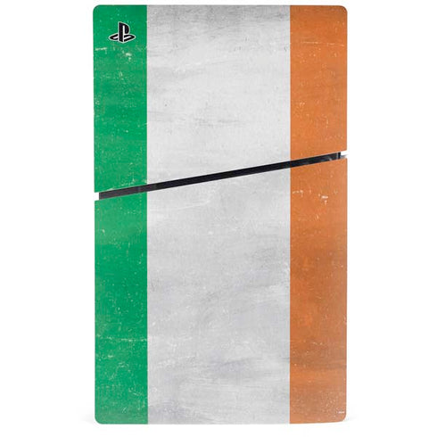 Ireland Flag Distressed PS5 Slim Disk Bundle Skin
