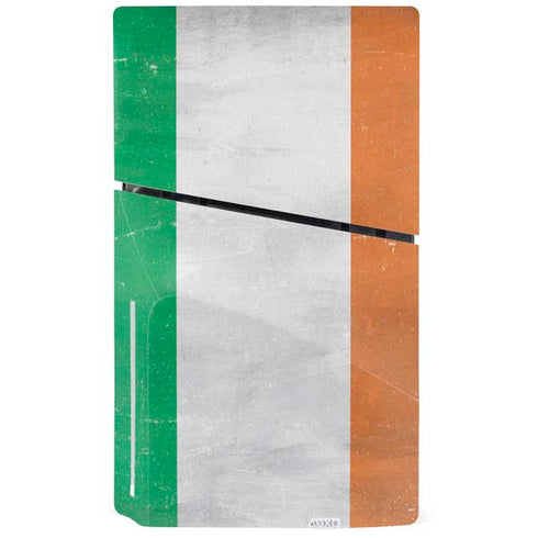 Ireland Flag Distressed PS5 Slim Disk Bundle Skin