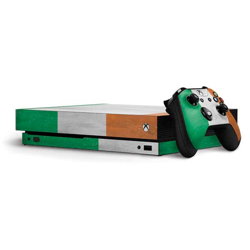 Ireland Flag Distressed Xbox One X Bundle Skin