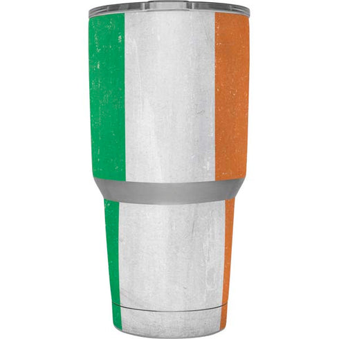 Ireland Flag Distressed Yeti 30oz Rambler Tumbler Skin
