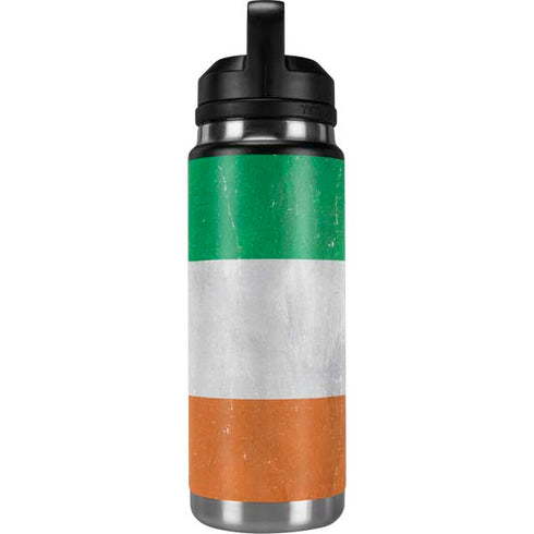 Ireland Flag Distressed YETI Rambler 26oz Bottle Skin