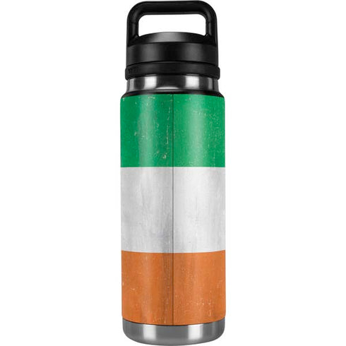 Ireland Flag Distressed YETI Rambler 26oz Bottle Skin