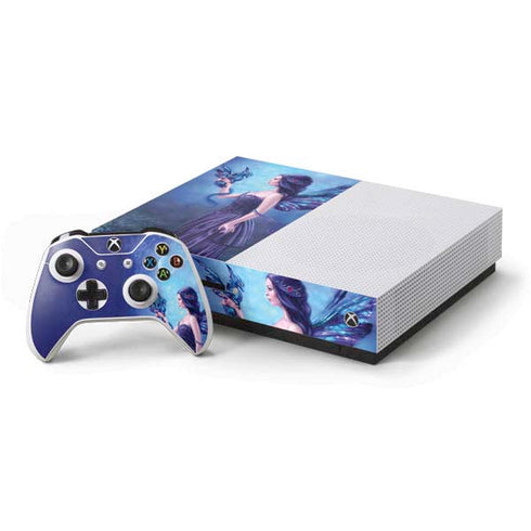 Rachel Anderson Iridescent Xbox One S Console and Controller Bundle Skin