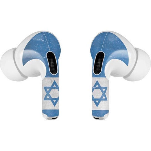 Israel Flag Distressed AirPods Pro 2nd Gen Skin