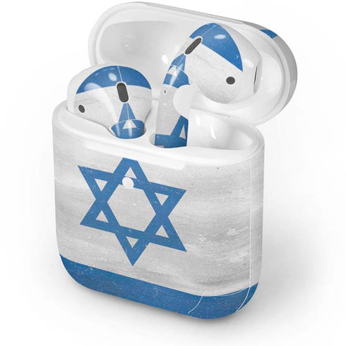 Israel Flag Distressed Apple AirPods 2 Skin