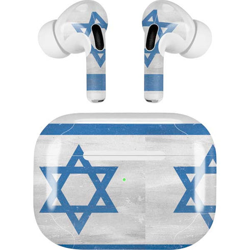 Israel Flag Distressed Apple AirPods Pro Skin