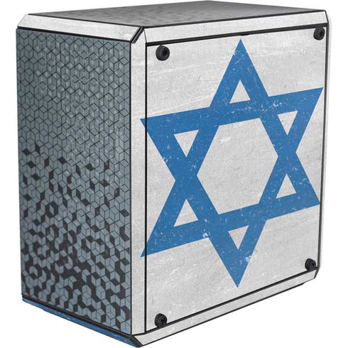 Israel Flag Distressed Cooler Master MasterBox Q300L Mini Tower Skin