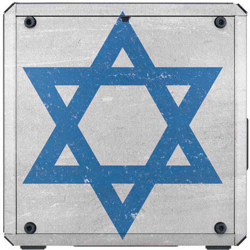 Israel Flag Distressed Cooler Master MasterBox Q300L Mini Tower Skin