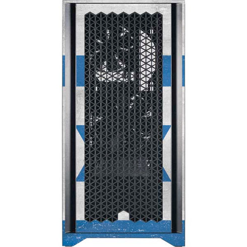Israel Flag Distressed Corsair 4000D Tempered Glass Mid-Tower ATX Case Skin