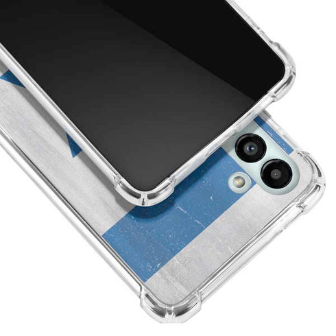 Israel Flag Distressed Galaxy A13 5G Clear Case