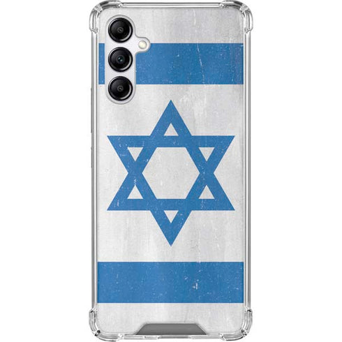 Israel Flag Distressed Galaxy A15 5G Clear Case