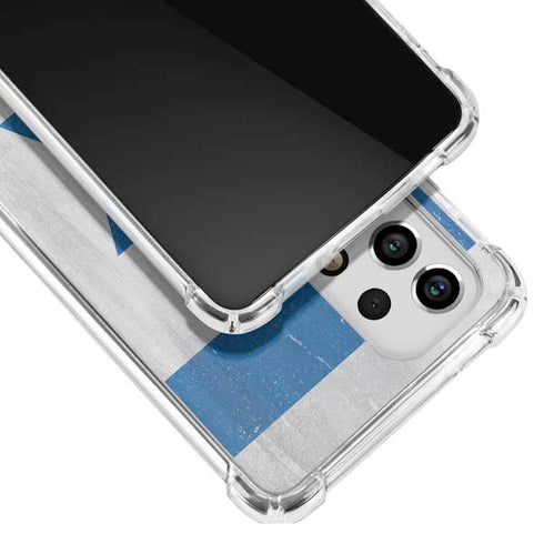 Israel Flag Distressed Galaxy A33 5G Clear Case