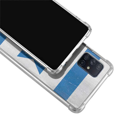 Israel Flag Distressed Galaxy A51 5G Clear Case