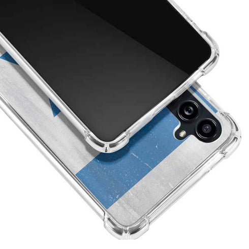 Israel Flag Distressed Galaxy A54 5G Clear Case