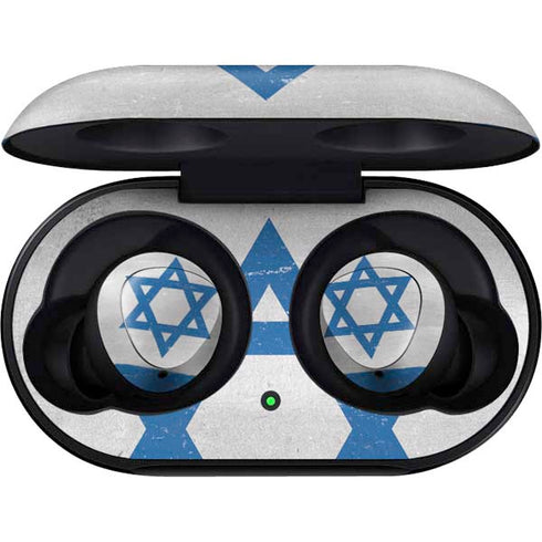 Israel Flag Distressed Galaxy Buds Skin