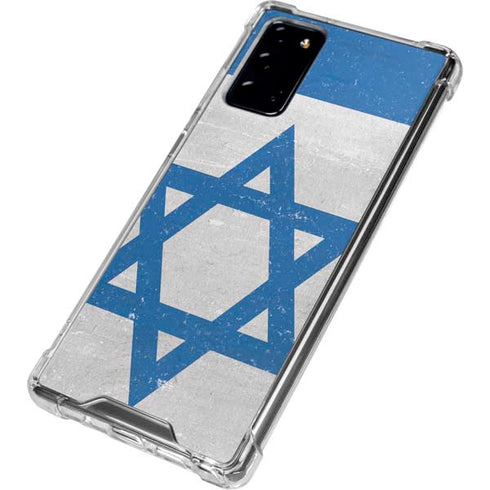 Israel Flag Distressed Galaxy Note20 5G Clear Case
