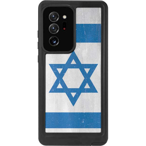 Israel Flag Distressed Galaxy Note20 Ultra 5G Waterproof Case