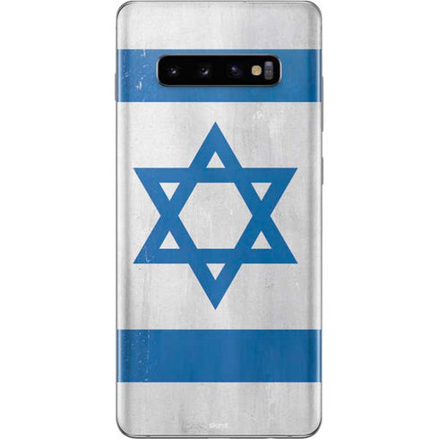 Israel Flag Distressed Galaxy S10 Plus Skin