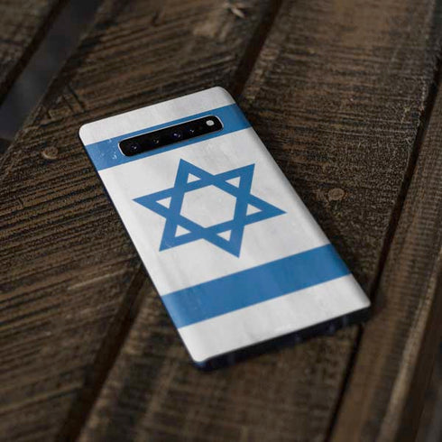 Israel Flag Distressed Galaxy S10 Plus Skin