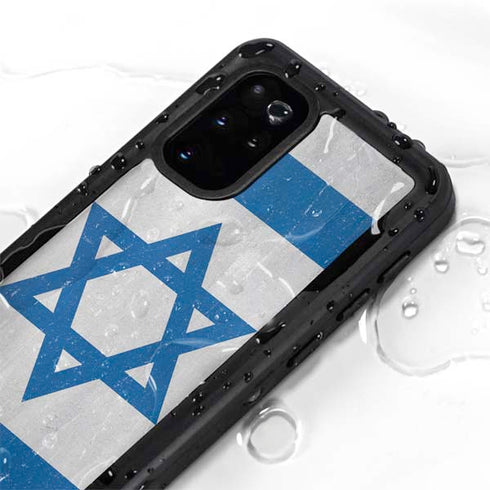 Israel Flag Distressed Galaxy S20 Plus Waterproof Case