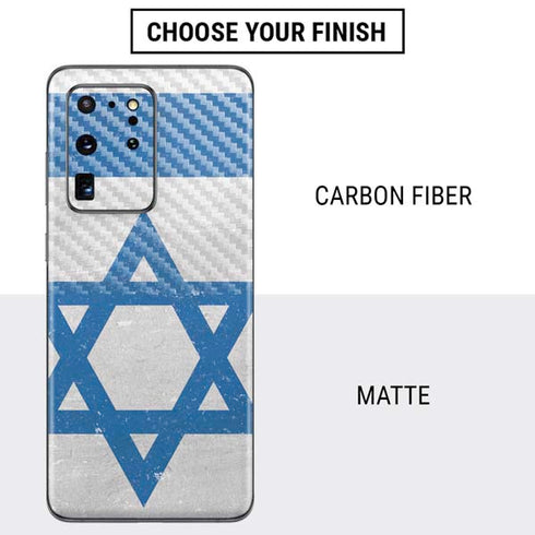 Israel Flag Distressed Galaxy S20 Ultra 5G Skin