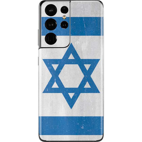 Israel Flag Distressed Galaxy S21 Ultra 5G Skin