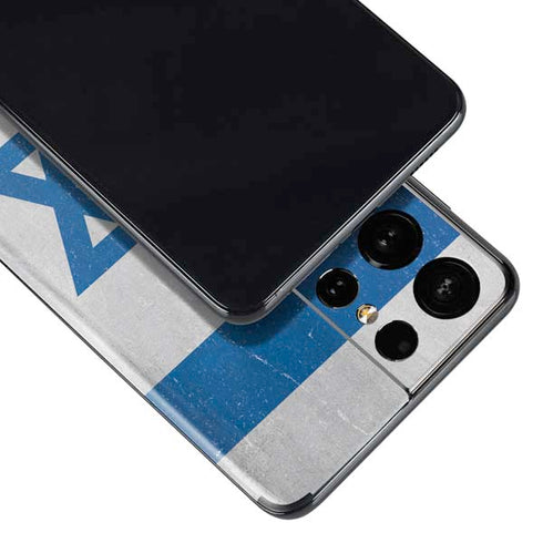 Israel Flag Distressed Galaxy S21 Ultra 5G Skin