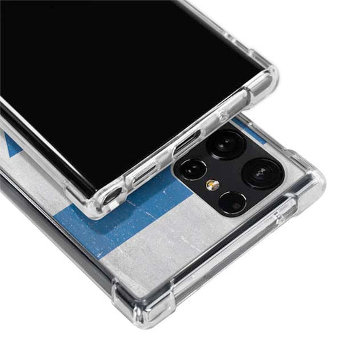 Israel Flag Distressed Galaxy S22 Ultra Clear Case