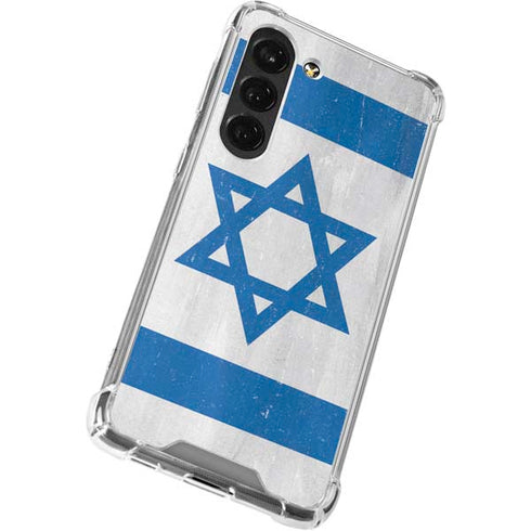 Israel Flag Distressed Galaxy S23 Clear Case
