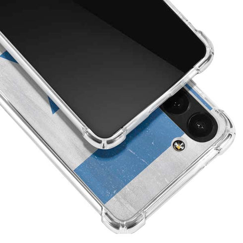 Israel Flag Distressed Galaxy S23 Clear Case