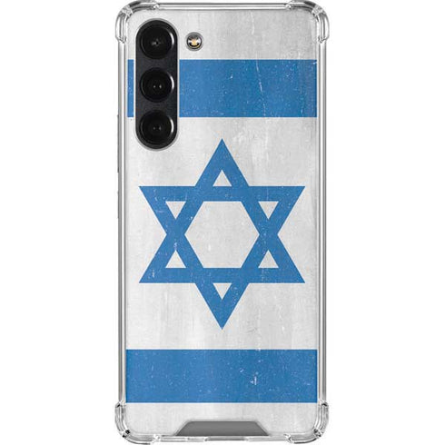 Israel Flag Distressed Galaxy S23 Plus Clear Case