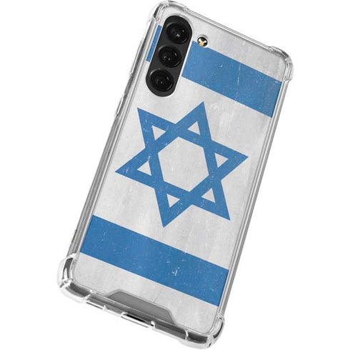 Israel Flag Distressed Galaxy S23 Plus Clear Case