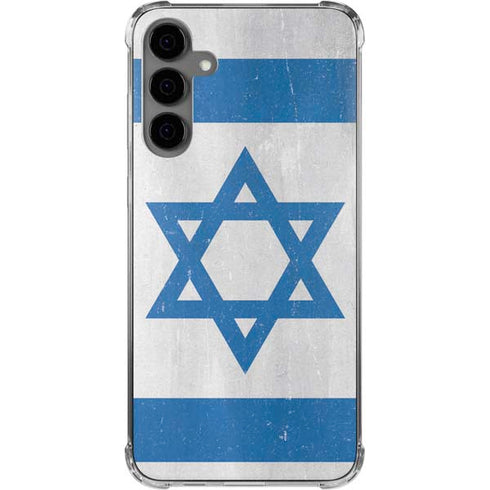 Israel Flag Distressed Galaxy S24 Plus Clear Case