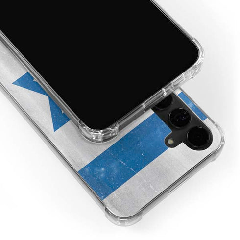 Israel Flag Distressed Galaxy S24 Plus Clear Case