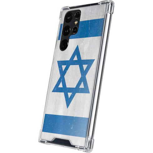 Israel Flag Distressed Galaxy S24 Ultra Clear Case